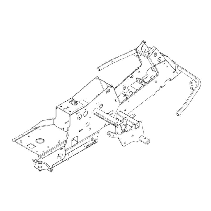 Châssis 2 roues motrices noir dans le groupe Pièces De Rechange / Pièces détachées Jonsered Tondeuse autoportée / Pièces détachées Jonsered FR 2216 MA chez GPLSHOP (5827581-03)
