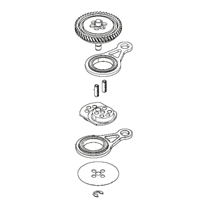 Kit d'engrenages hélicoïdaux 536Lihd60X/5 dans le groupe Pièces De Rechange / Pièces détachées Taille-haies / Pièces détachées Husqvarna 520iHD70 chez GPLSHOP (5828370-01)