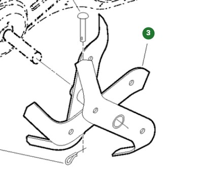 Couteau 5839505-02 dans le groupe Pièces De Rechange / Pièces détachées pour Motobineuses Husqvarna / Pièces détachées Husqvarna TR430 chez GPLSHOP (5839505-02)
