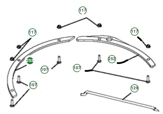 Renforcement dans le groupe Pièces De Rechange / Pièces détachées Tracteurs tondeuses chez GPLSHOP (5853088-05)