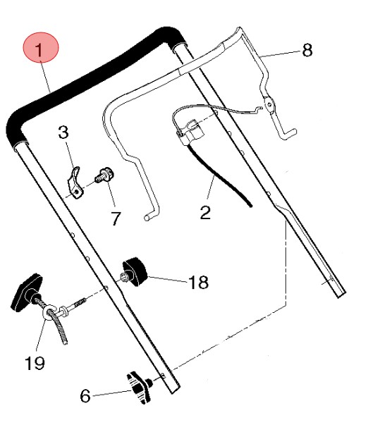 Poignée supérieure dans le groupe  chez GPLSHOP (5858548-14)
