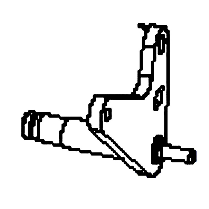 Bras de réglage du rail, pièce soudée droite 5893324-02 dans le groupe chez GPLSHOP (5893324-02)