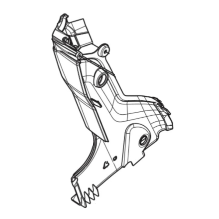 Cache colonne de direction, gauche dans le groupe Pièces De Rechange / Pièces détachées Rider / Pièces détachées Husqvarna Rider 420 TSX AWD chez GPLSHOP (5894976-01)