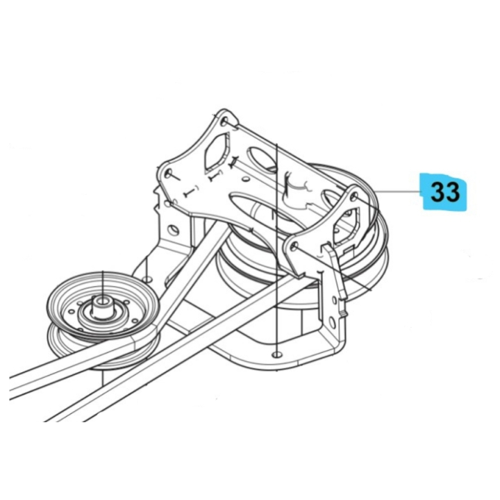 Poulie de prise de force dans le groupe Pièces De Rechange / Pièces détachées Rider / Pièces détachées Husqvarna Rider 420 TSX AWD chez GPLSHOP (5895074-01)