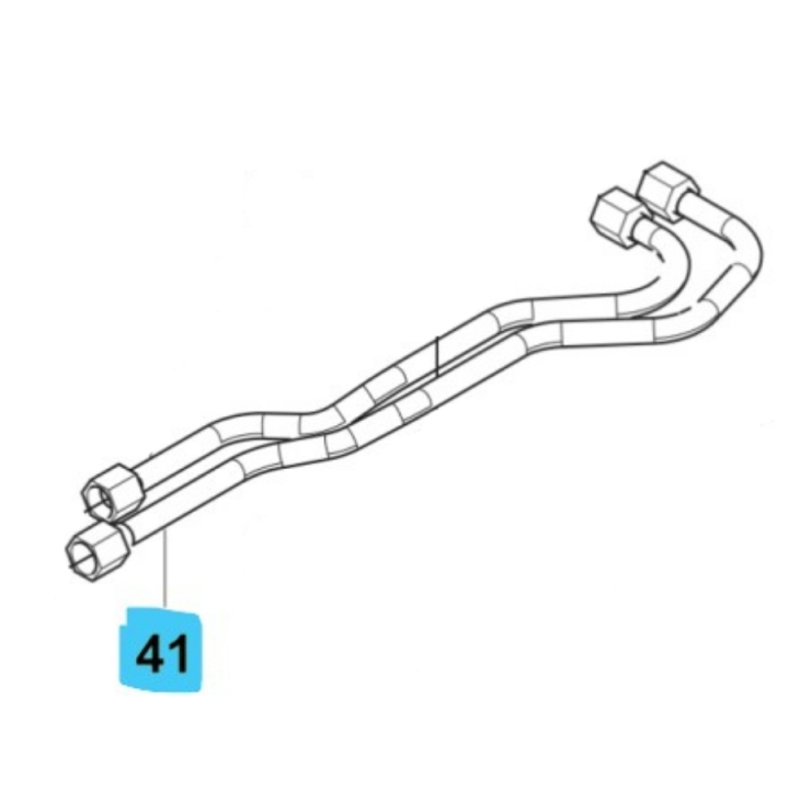 Tuyau hydraulique pour Vfmu dans le groupe Pièces De Rechange / Pièces détachées Rider / Pièces détachées Husqvarna Rider 420 TSX AWD chez GPLSHOP (5895618-01)