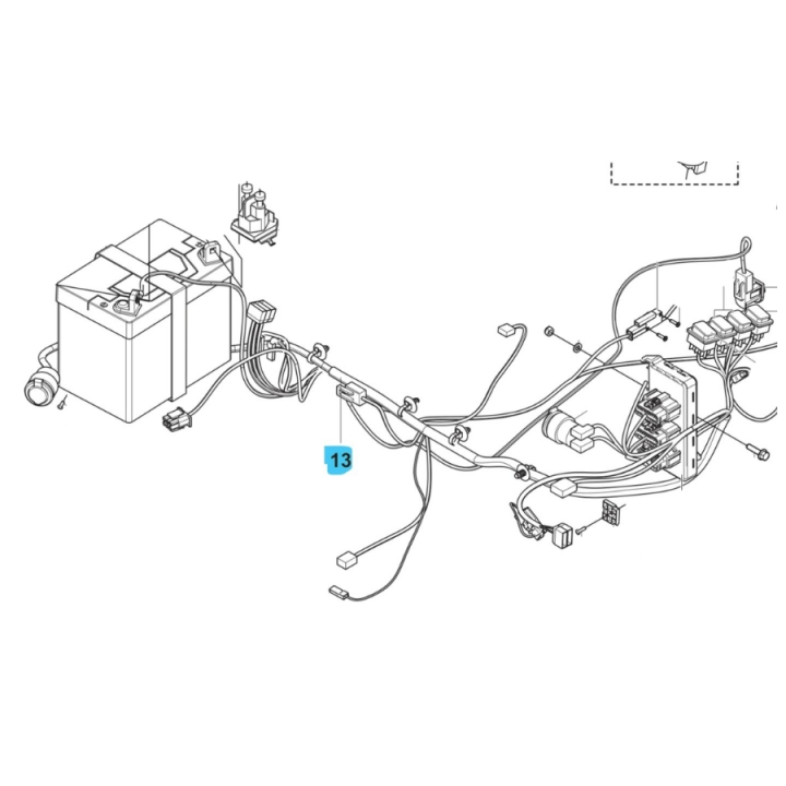 Ensemble de câblage principal dans le groupe Pièces De Rechange / Pièces détachées Rider / Pièces détachées Husqvarna Rider 419 TSX AWD chez GPLSHOP (5905463-02)