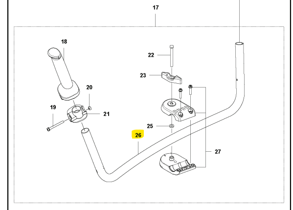 Maniable dans le groupe Pièces De Rechange / Pièces détachées Débroussailleuses / Pièces détachées Husqvarna 535iRXT chez GPLSHOP (5930543-01)