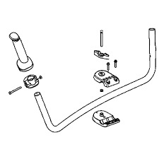 Ensemble de guidon Ensemble de guidon dans le groupe Pièces De Rechange / Pièces détachées Débroussailleuses / Pièces détachées Husqvarna 535iFR chez GPLSHOP (5936240-02)