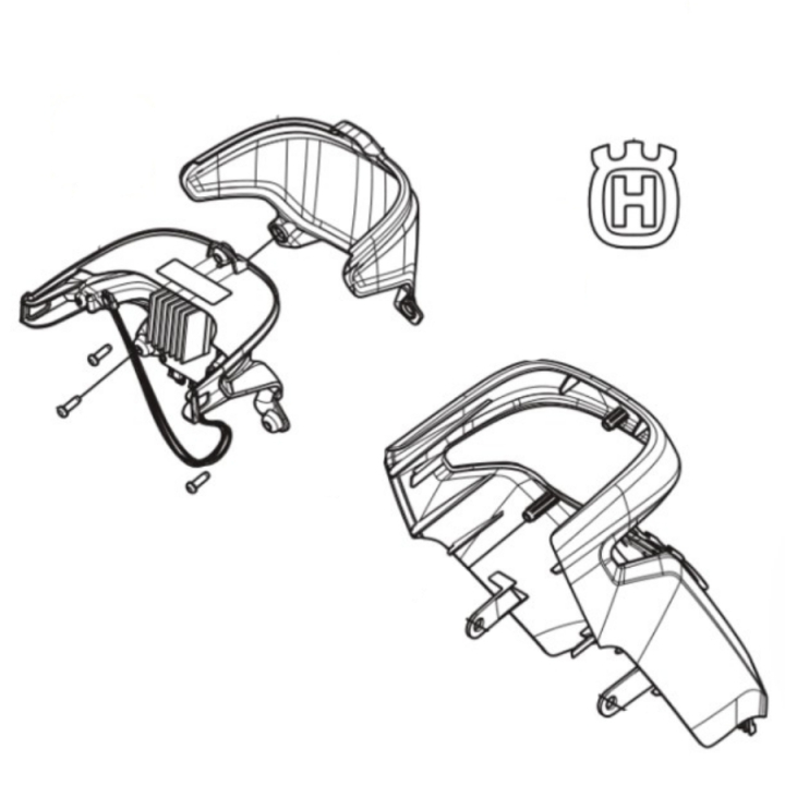 Cache de direction Partie avant M, Paille dans le groupe Pièces De Rechange / Pièces détachées Rider / Pièces détachées Husqvarna Rider 316TX AWD chez GPLSHOP (5947064-01)
