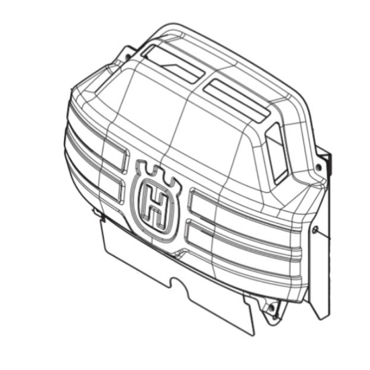 Protecteur de chaleur dans le groupe Pièces De Rechange / Pièces détachées Rider / Pièces détachées Husqvarna Rider 420 TSX AWD chez GPLSHOP (5958655-01)