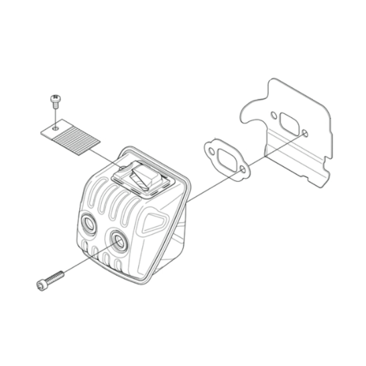 Kit de silencieux dans le groupe Pièces De Rechange / Pièces détachées Tronçonneuses / ➤Série 400 / Pièces détachées Husqvarna 450X chez GPLSHOP (5959317-02)