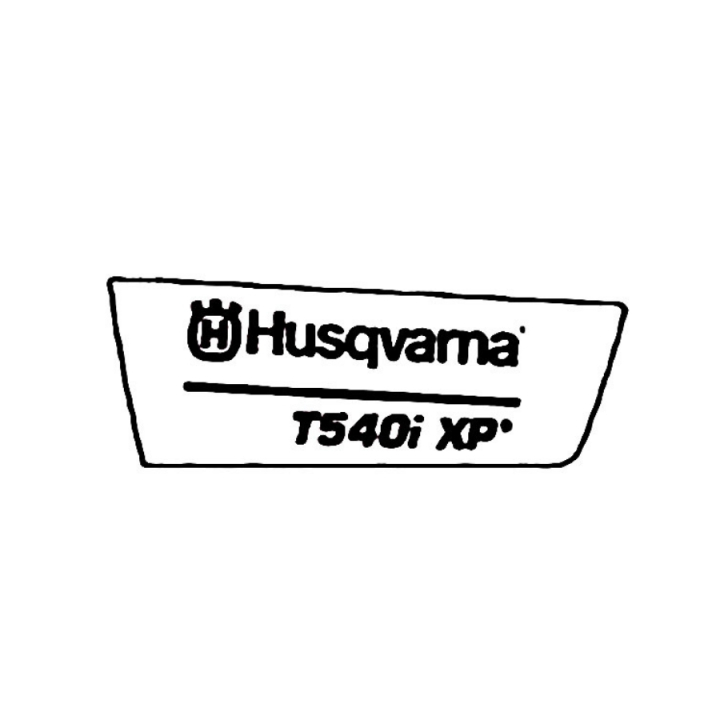 Produit décalcomanie T540 sans Bluetooth 5970202-03 dans le groupe Pièces De Rechange / Pièces détachées Tronçonneuses / ➤Série 500 / Pièces détachées Husqvarna T540i XPG chez GPLSHOP (5970202-03)