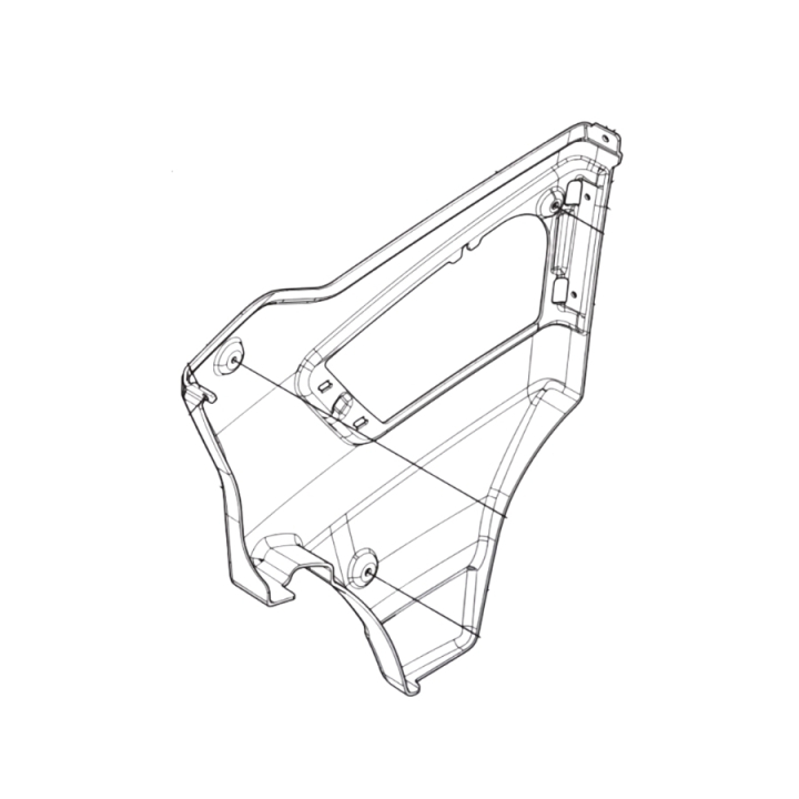 Couvercle droit P 520Dx/P 525Dx dans le groupe  chez GPLSHOP (5972684-02)
