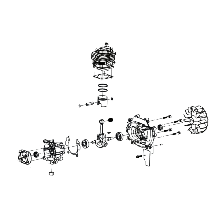 Ensemble Moteur Ensemble Moteur - Mccul 5975932-01 dans le groupe Pièces De Rechange / Pièces détachées McCulloch Débroussailleuses / Pièces détachées McCulloch B33PS+ 4in1 chez GPLSHOP (5975932-01)