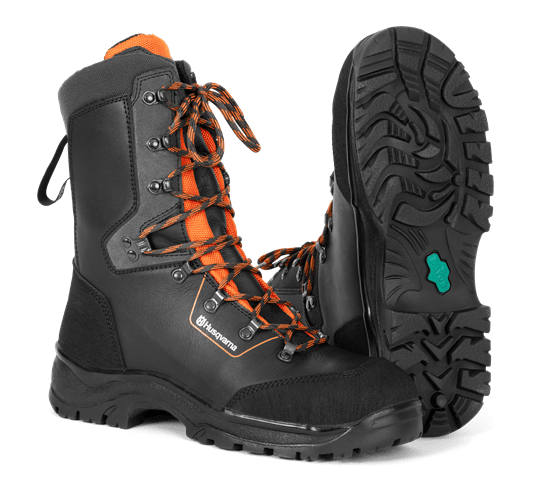 Chaussures de protection en cuir avec protection anticoupure Husqvarna Classic, 41 dans le groupe Produits Husqvarna pour la sylviculture et le jardinage / Husqvarna Équipement de protection individuel / Bottes de protection chez GPLSHOP (5976594-41)