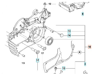 Kit carter 90Cc pièces de rechange 5979608-03 dans le groupe Pièces De Rechange / Pièces détachées Tronçonneuses / Pièces détachées Husqvarna 592XP/G chez GPLSHOP (5979608-03)