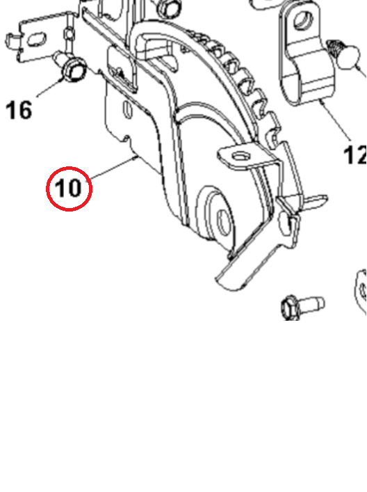 Ensemble de support, soudure, déflecto 5979923-02 dans le groupe  chez GPLSHOP (5979923-02)