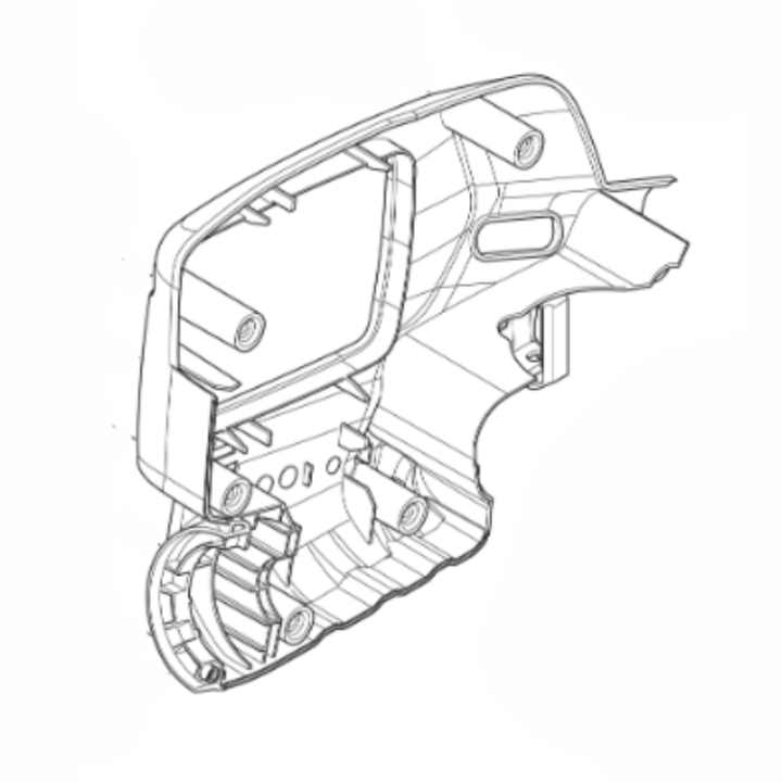 Logement à gauche dans le groupe Pièces De Rechange / Pièces détachées Taille-haies / Pièces détachées Husqvarna 522iHD75 chez GPLSHOP (5983698-03)