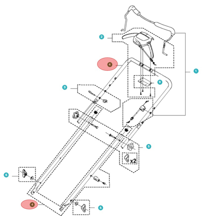 Kit de poignée (Autowalk) 5984533-01 dans le groupe  chez GPLSHOP (5984533-01)