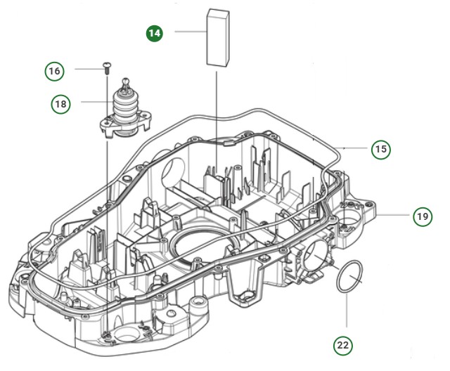  dans le groupe Pièces De Rechange Robots Tondeuse / Pièces détachées Husqvarna Automower® 310E Nera chez GPLSHOP (5985036-04)