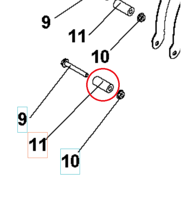 Entretoise 5986803-01 dans le groupe chez GPLSHOP (5986803-01)