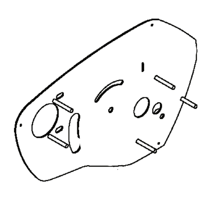 Plaque De Recouvrement En Acier 5986806-01 dans le groupe Pièces De Rechange / Pièces détachées pour Motobineuses Husqvarna / Pièces détachées Husqvarna TR348 chez GPLSHOP (5986806-01)