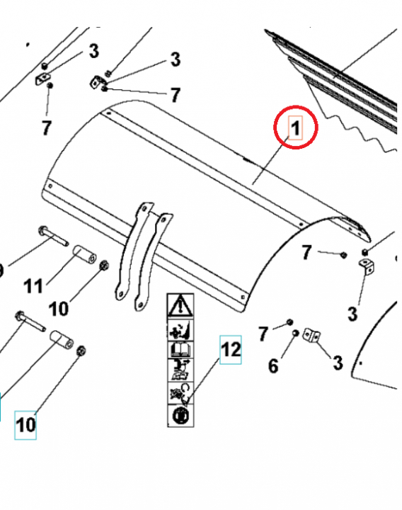 Couverture Penders Couvercle Roto400 Oran 5986808-01 dans le groupe  chez GPLSHOP (5986808-01)