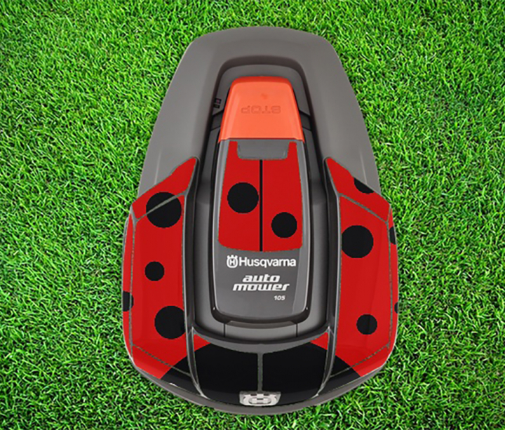 Sticker 'coccinelle' pour Automower 105 / 305 / 308 dans le groupe Accessoires tondeuse automatique / Sticker chez GPLSHOP (5992924-01)