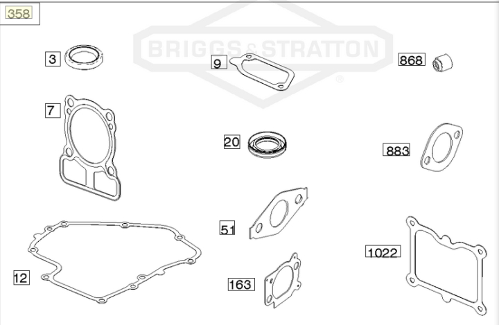 Jeu de joints-moteur dans le groupe  chez GPLSHOP (793623)