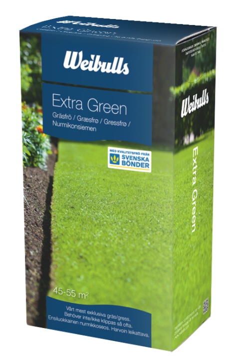 Semences de gazon Weibulls Extra Green 1kg dans le groupe Produits Husqvarna pour la sylviculture et le jardinage / Semences de gazon et Engrais chez GPLSHOP (838045)