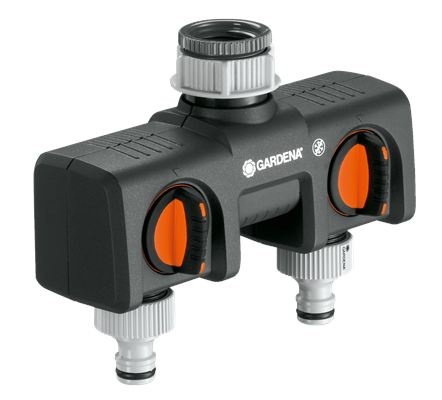 Twin-Tap Connector GARDENA (8193) dans le groupe  chez GPLSHOP (9669703-01)
