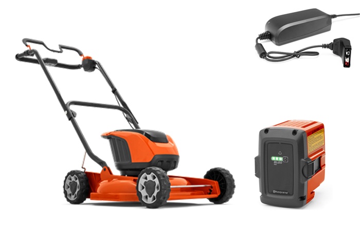 Husqvarna LB 146i Tondeuse Tractée À Batterie + BLi20 & QC80 dans le groupe Produits Husqvarna pour la sylviculture et le jardinage / Husqvarna Tondeuses / Tondeuse sur batterie chez GPLSHOP (9678621-04)