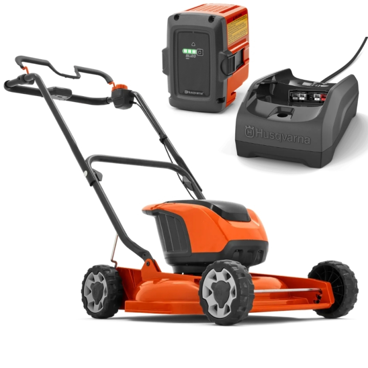 Husqvarna LB 146i Tondeuse Tractée À Batterie + BLi20 & C80 dans le groupe Produits Husqvarna pour la sylviculture et le jardinage / Husqvarna Tondeuses / Tondeuse sur batterie chez GPLSHOP (9678621-05)