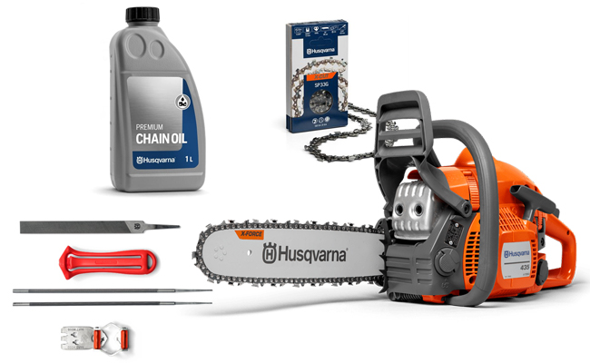 Chaîne Husqvarna Pour tronçonneuse thermique 435 II 38 SN - Tondo Plus