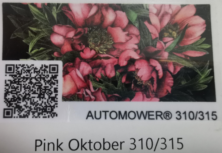 Sticker pour Automower 310/315- Pink Oktober dans le groupe Accessoires tondeuse automatique / Sticker chez GPLSHOP (am310-r23867369)