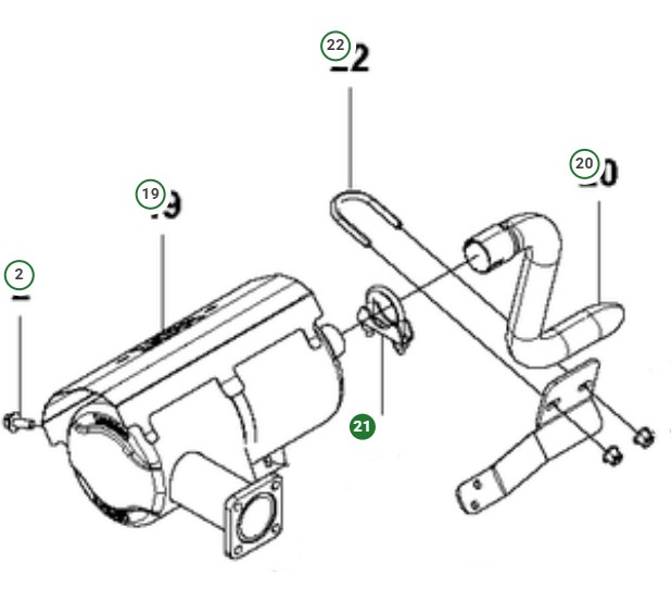 Collier de serrage pour échappement, diamètre 35