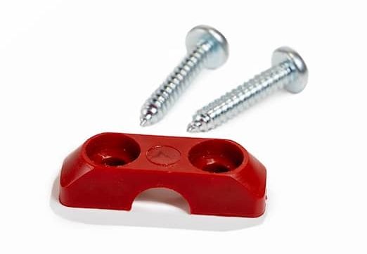 Axe de support inclus, 2 vis