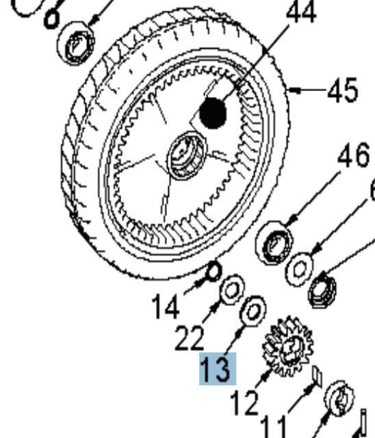 Rondelle coulissante Brillant