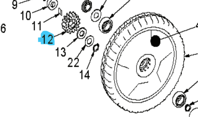 Pignon d'entraînement Vx Brillant
