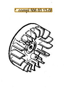 Volant Moteur Kpl, 5060313-08