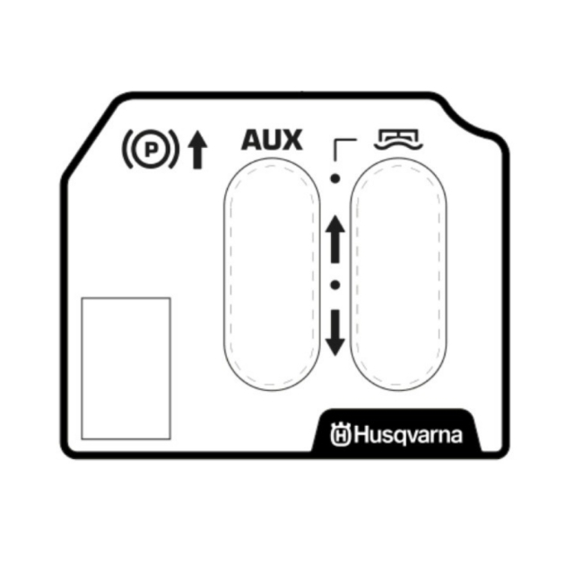 Autocollant Panneau de commande supérieur Cabine