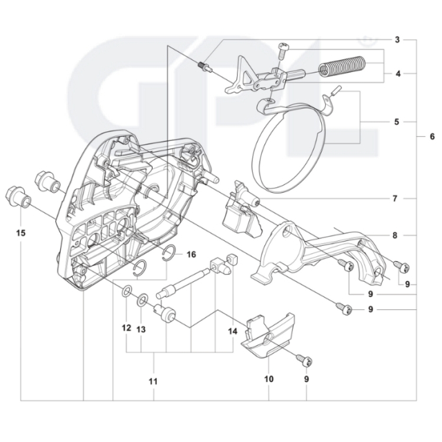 Couvercle d'embrayage 564XPG