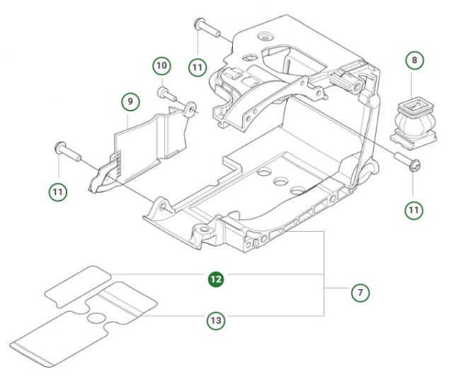 Couvercle de cylindre déflecteur de chaleur