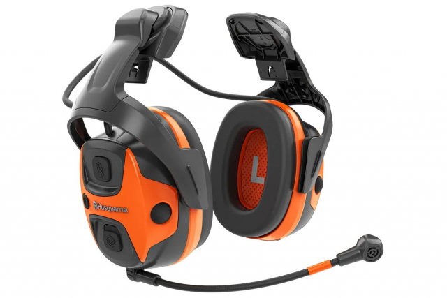 Protège-oreilles Husqvarna X-COM Active, support casque