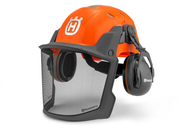 Casque forestier Husqvarna, Technical, orange fluorescent