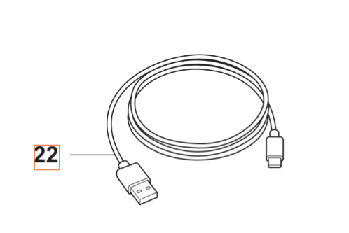 Ensemble de câblage Service USB AC environ 5376454-01