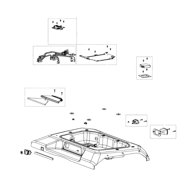 Kit de pièces de rechange pour le couvercle supérieur
