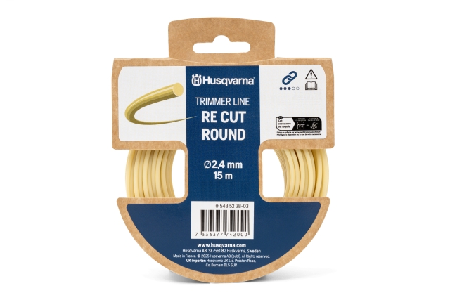 Recoupe du fil de coupe-bordures Husqvarna