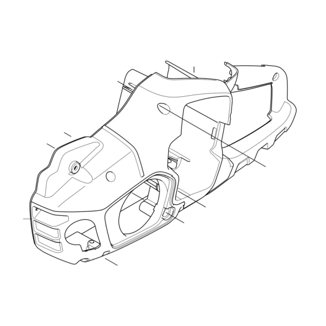 Côté gauche du châssis / côté volant moteur