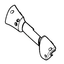 Poignee Demi Droite Orange 5747021-01